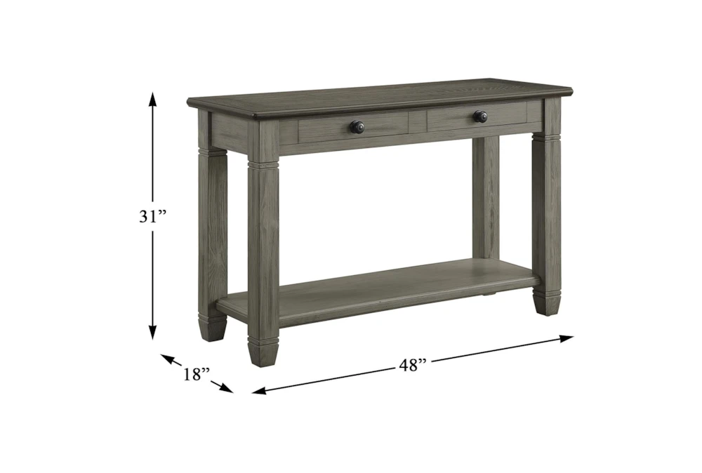 Every Two Tone Brown/Grey Console Table - Image 4