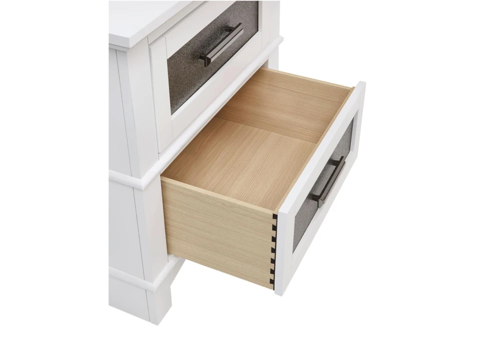Cheyenne White 25" 2 Drawer Nightstand - Image 3