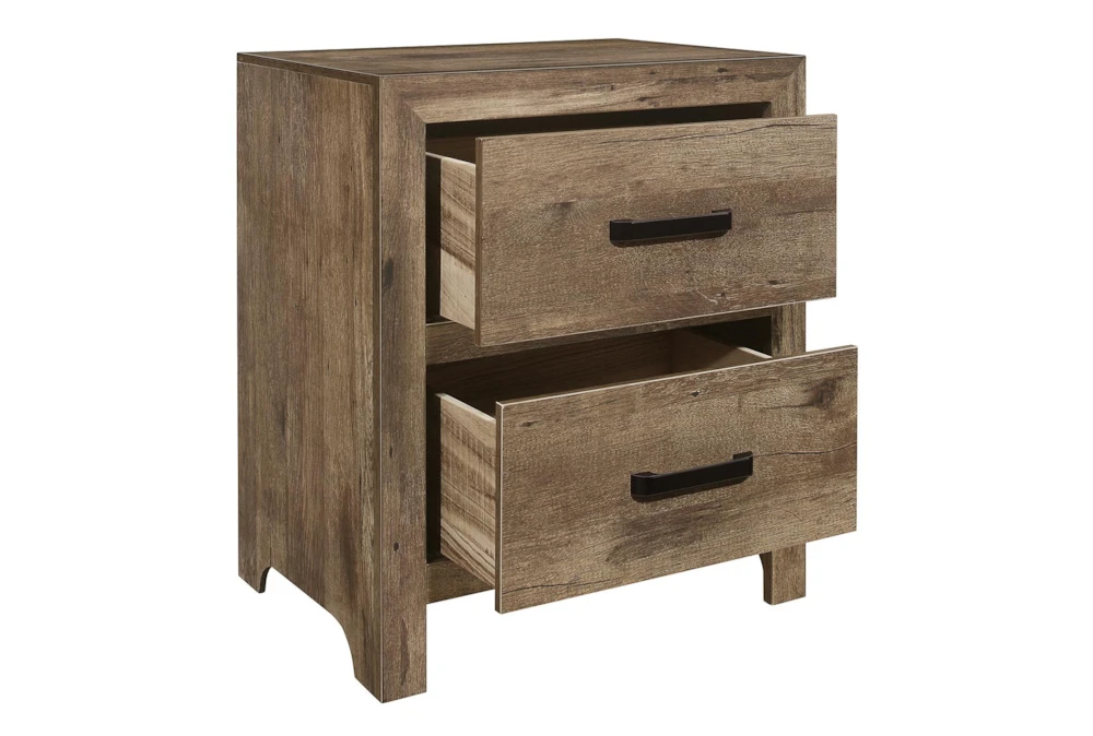 Tarek Natural 28" 2 Drawer Nightstand - Image 3
