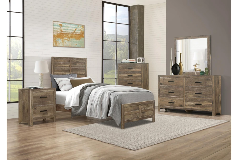 Tarek Natural 28" 2 Drawer Nightstand - Image 7