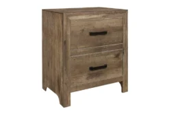 Tarek Natural 28" 2 Drawer Nightstand