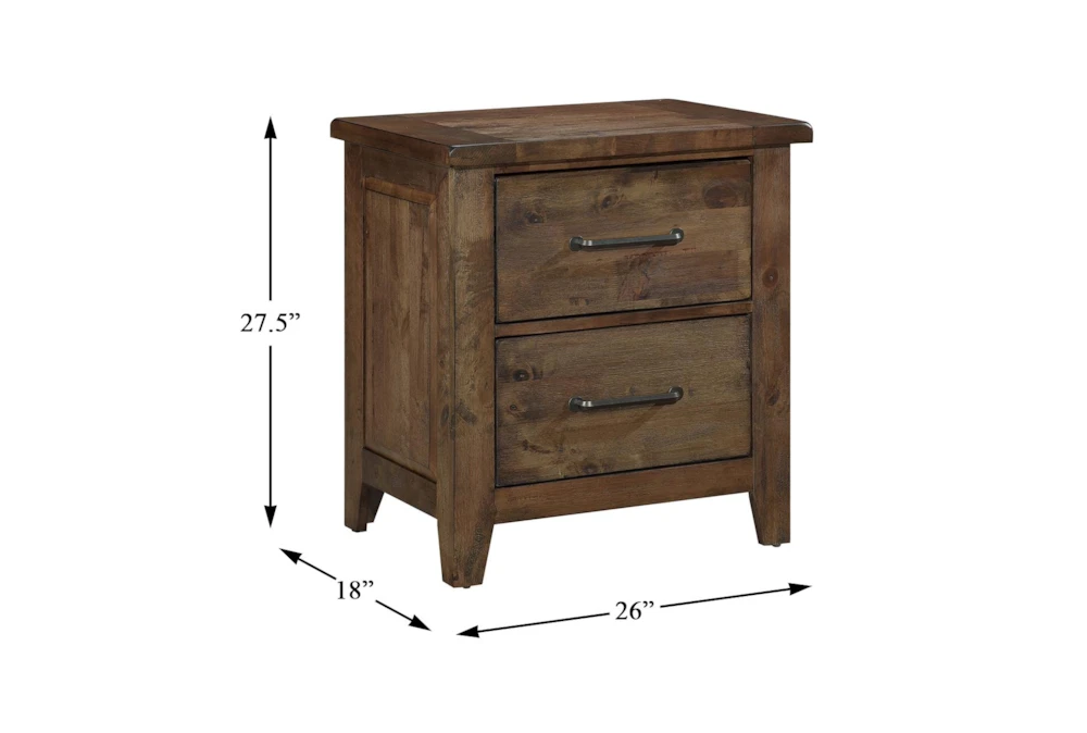 Callum 27" 2 Drawer Nightstand - Image 4