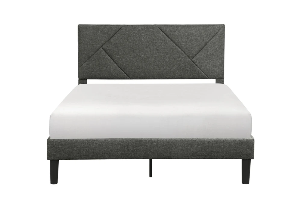 Miles Queen Upholstered Platform Bed - Image 2