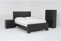 Derrie Black Queen 3 Piece Bedroom Set