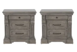 Adriana 3 Drawer Nightstand Set Of 2