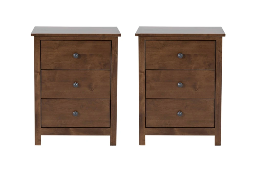 Carson 3 Drawer Nightstand Set Of 2