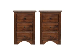 Sedona 3 Drawer Nightstand Set Of 2