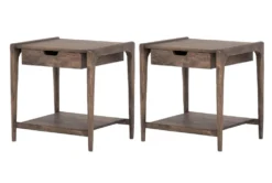Valery 1 Drawer Nightstand Set Of 2