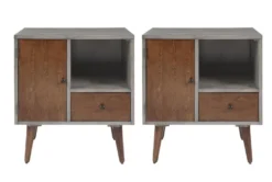 Stenson 1 Drawer Nightstand Set Of 2