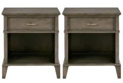 Yarden 1 Drawer Nightstand Set Of 2