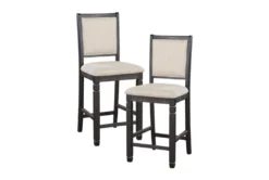 Taylor Brown/Black Counter Stool Set Of 2