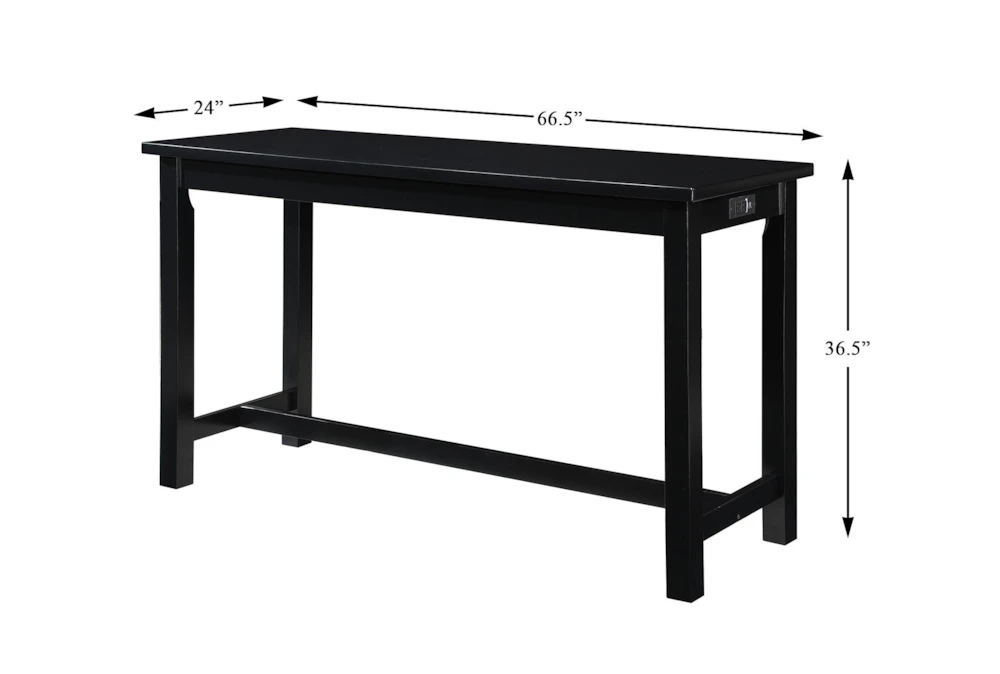 Stacy Black 67" Counter Set For 4 - Image 8