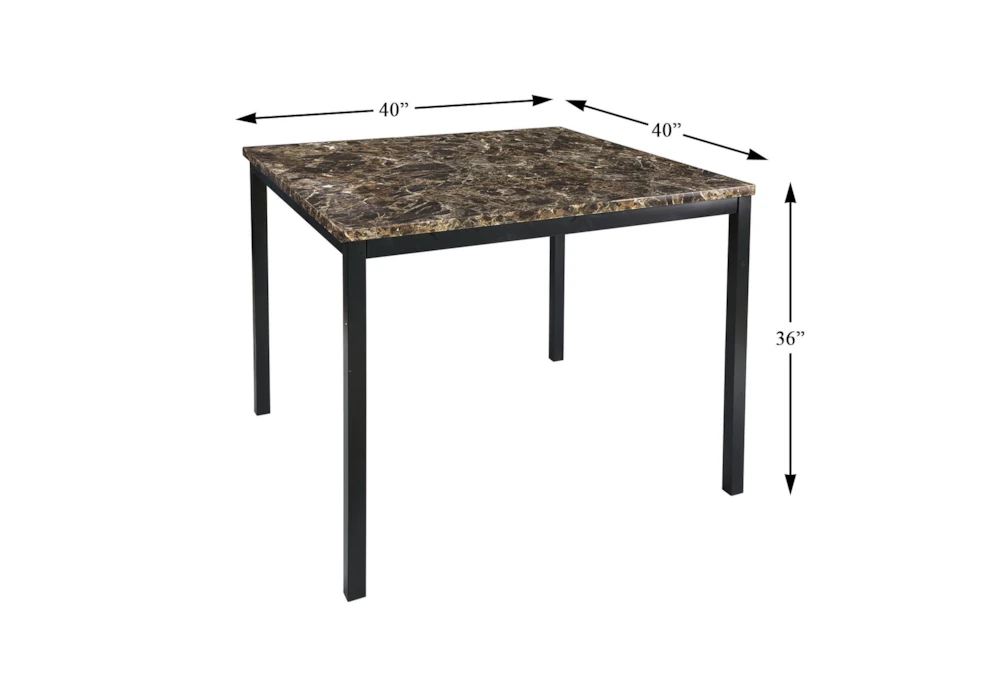 Bianca Brown 40" Counter Table - Image 5