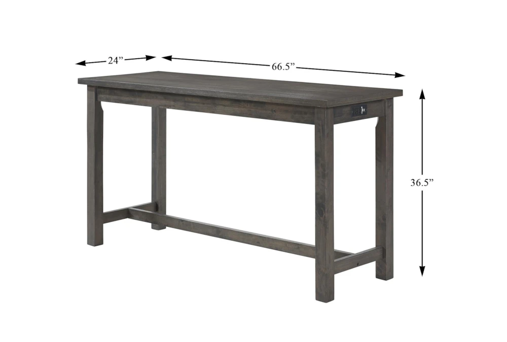 Stacy Grey 67" Counter Set For 3 - Image 8