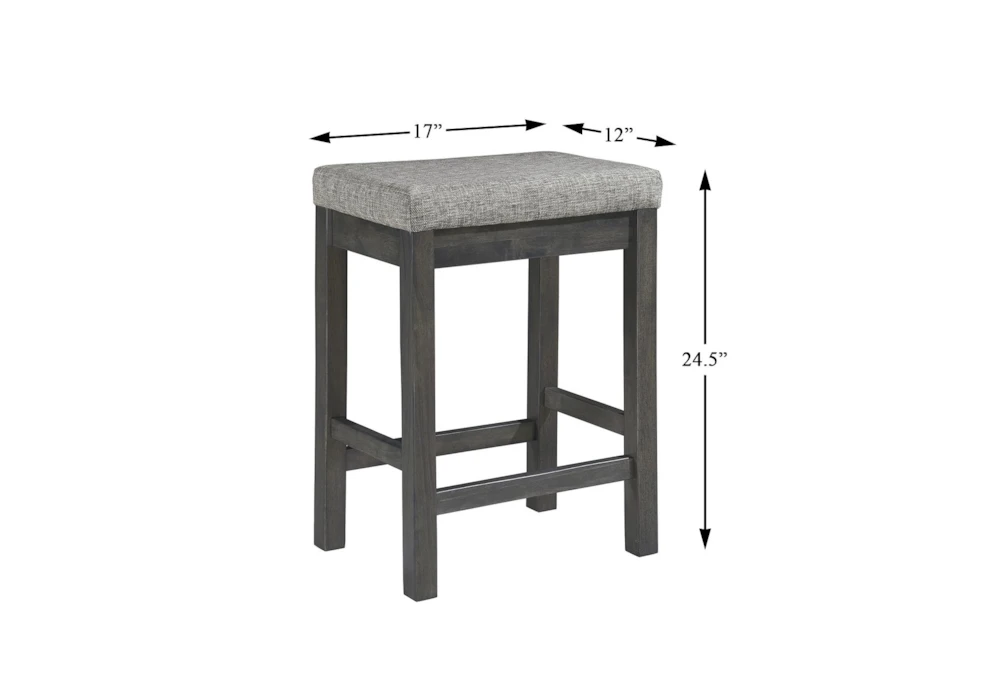 Stacy Grey 67" Counter Set For 3 - Image 9