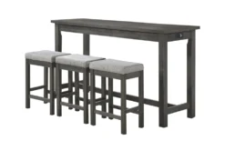 Stacy Grey 67" Counter Set For 3