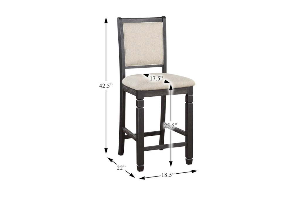 Taylor Brown/Black Counter Set For 4 - Image 8