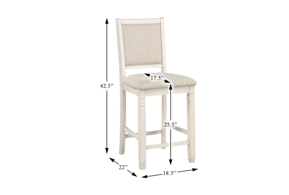 Taylor Brown/White 42" Counter Set For 4 - Image 9