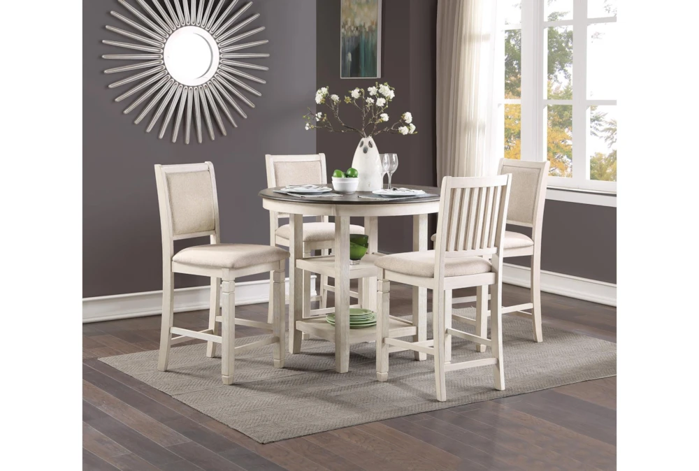 Taylor Brown/White 42" Counter Set For 4 - Image 12