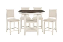 Taylor Brown/White 42" Counter Set For 4