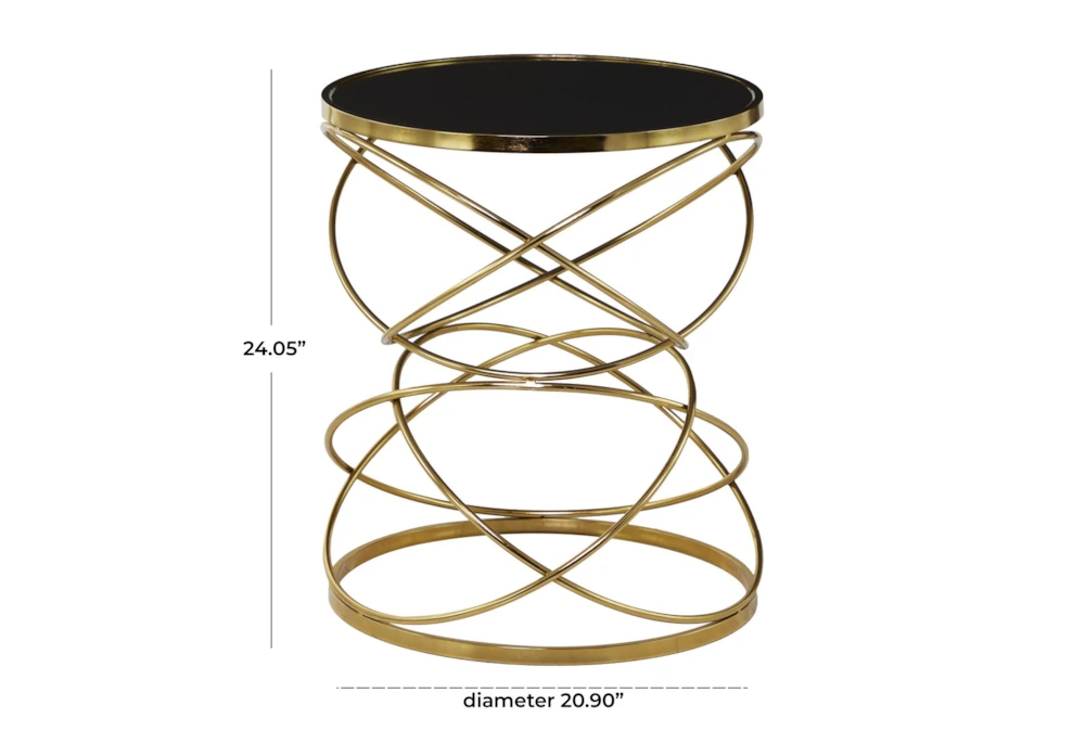 Black Marble Accent Table - Image 2