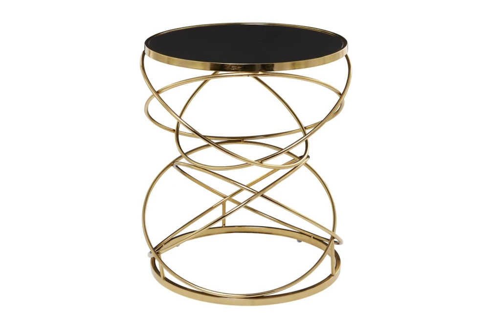 Black Marble Accent Table