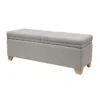 53" Grey Soft Close Storage Bench