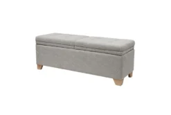 53" Grey Soft Close Storage Bench