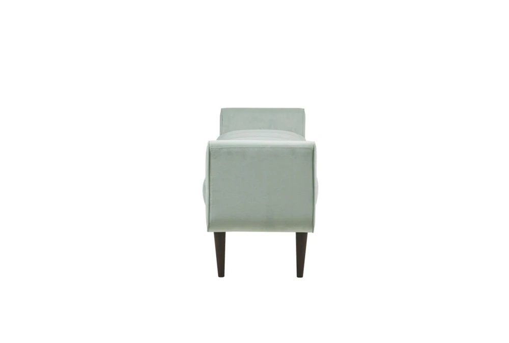 48" Seafoam Upholstered Modern Accent Bench - Image 3