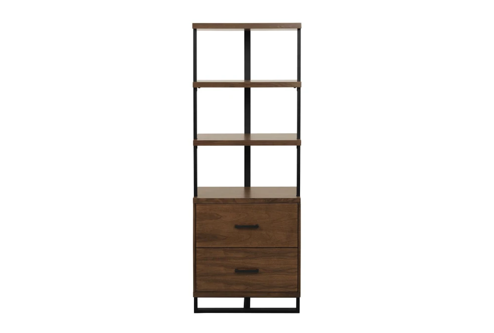 Don 69" Mid-Century Modern Bookcase With Drawers - Image 2