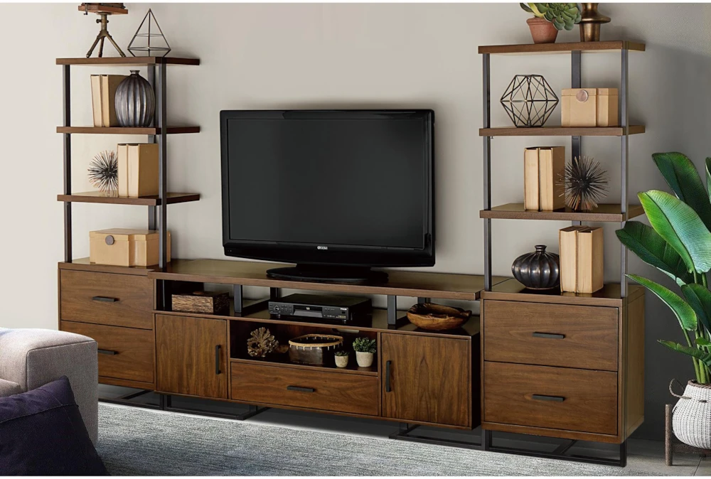 Don 69" Mid-Century Modern Bookcase With Drawers - Image 6