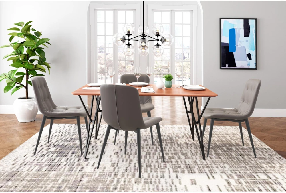 Tania Taupe Dining Chair Set Of 2 - Image 3