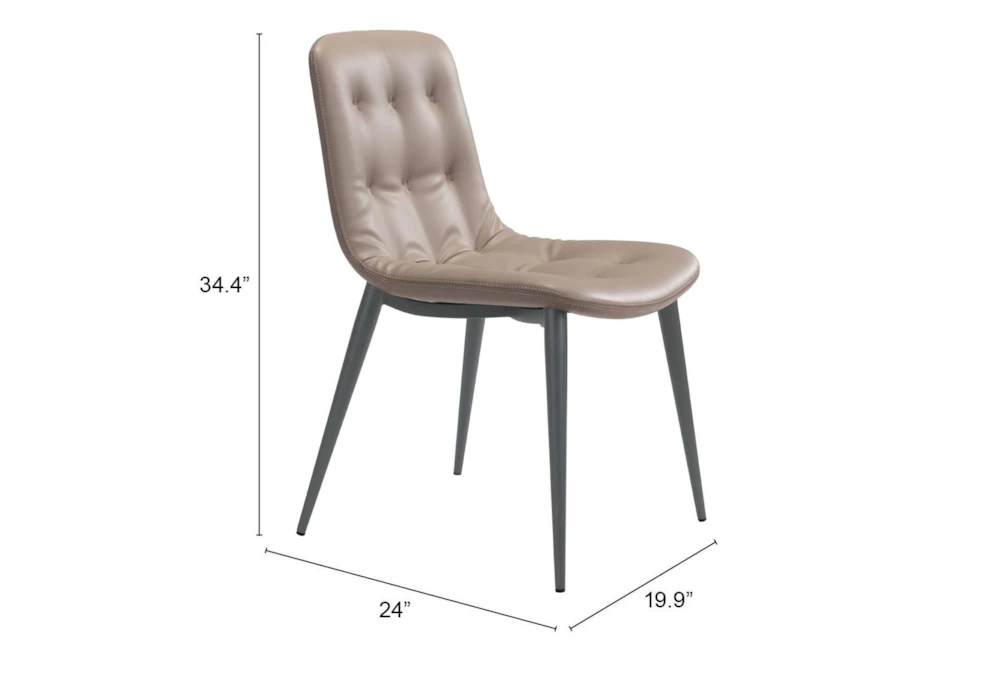 Tania Taupe Dining Chair Set Of 2