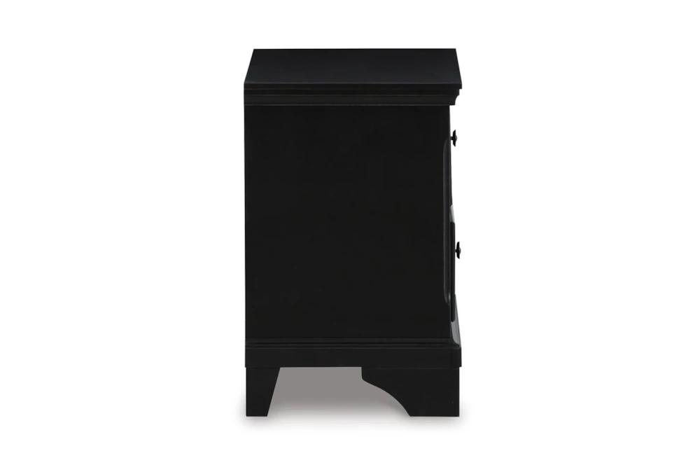 Cache Black 2 Drawer Nightstand - Image 3