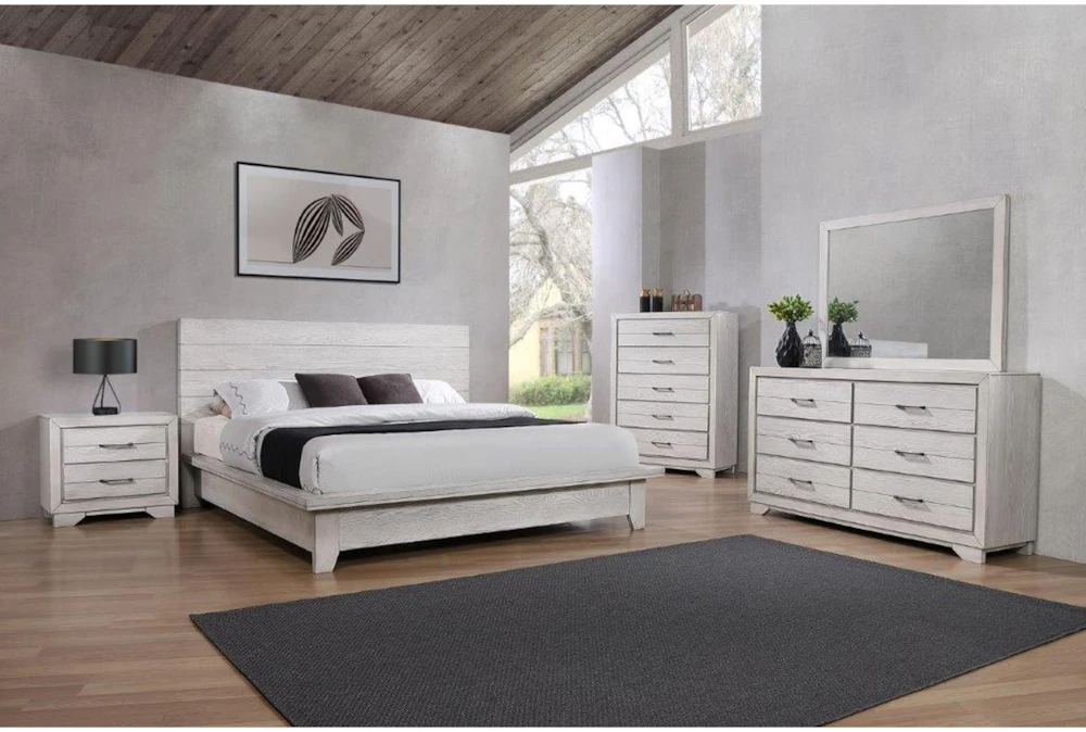 Wendi White Queen Platform Bed - Image 4