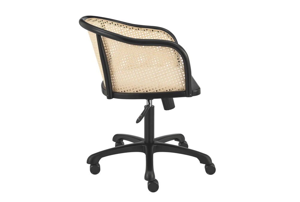 Hedda Office Chair With Beige Velvet Seat - Image 3