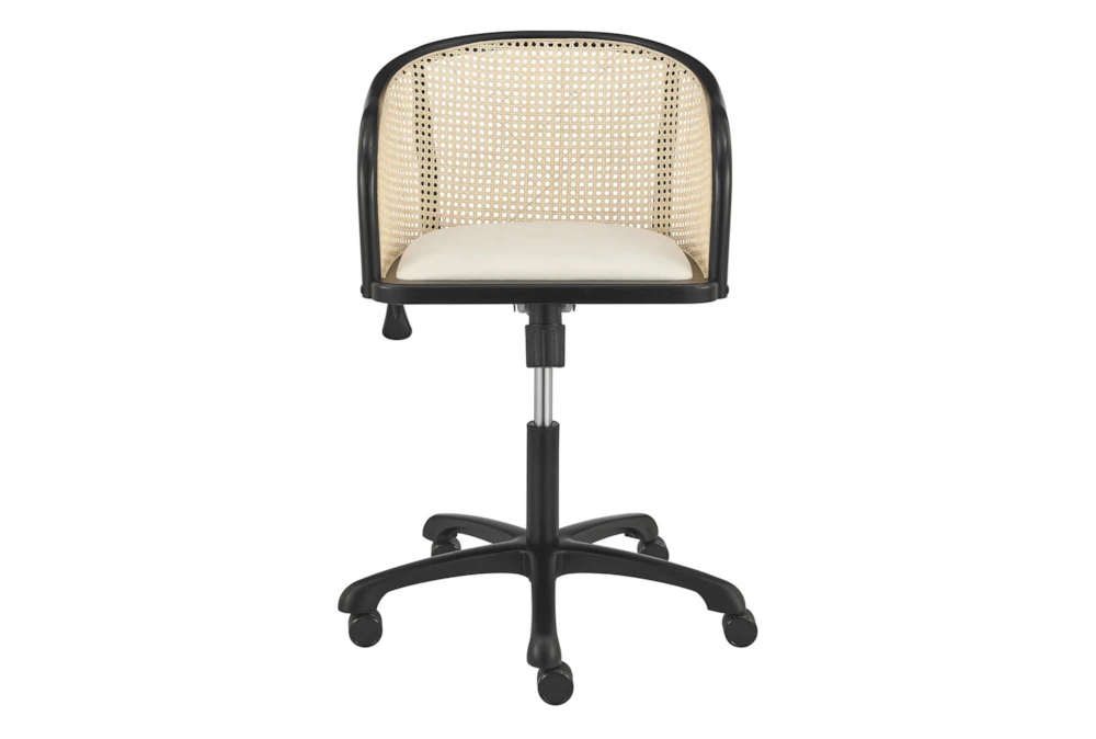Hedda Office Chair With Beige Velvet Seat - Image 6