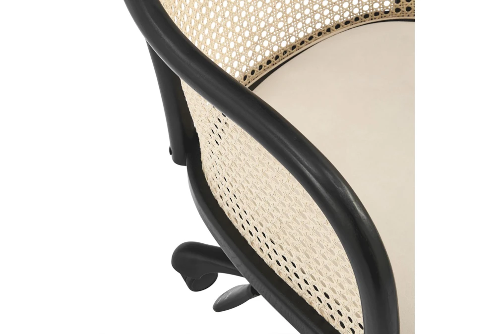 Hedda Office Chair With Beige Velvet Seat - Image 7