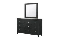 Cady Black Dresser/Mirror