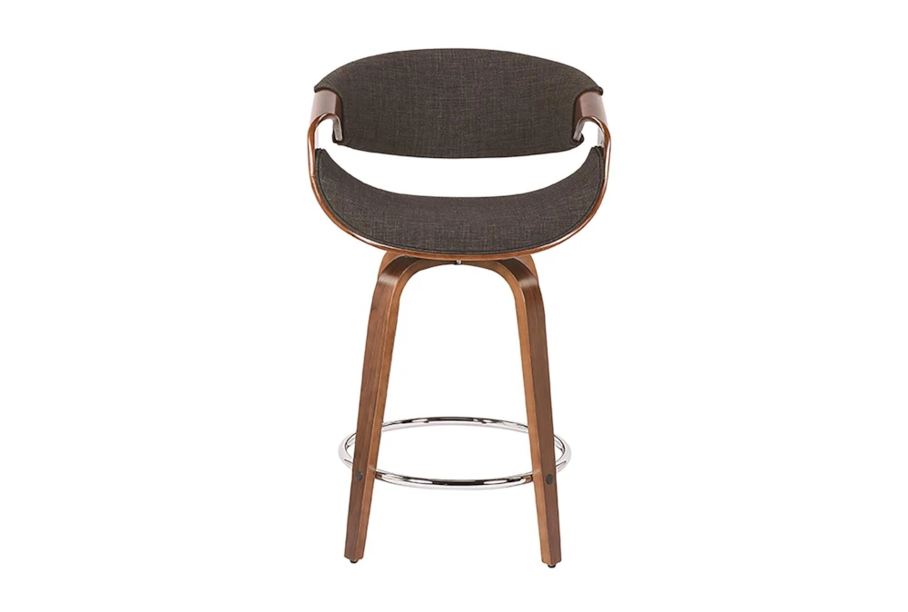 Curve Charcoal Counter Stool Set Of 2 - Image 2