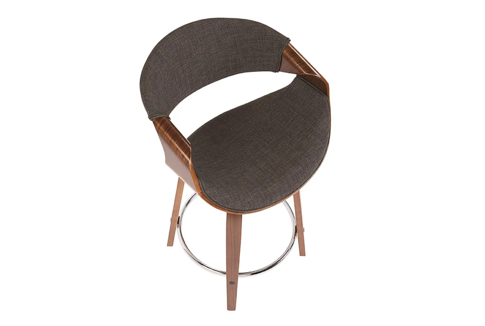 Curve Charcoal Counter Stool Set Of 2 - Image 5