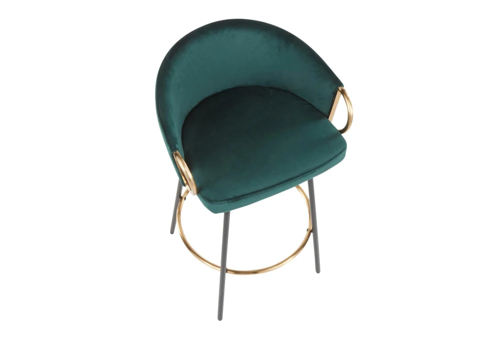 Clarity Emerald Counter Stool Set Of 2 - Image 5