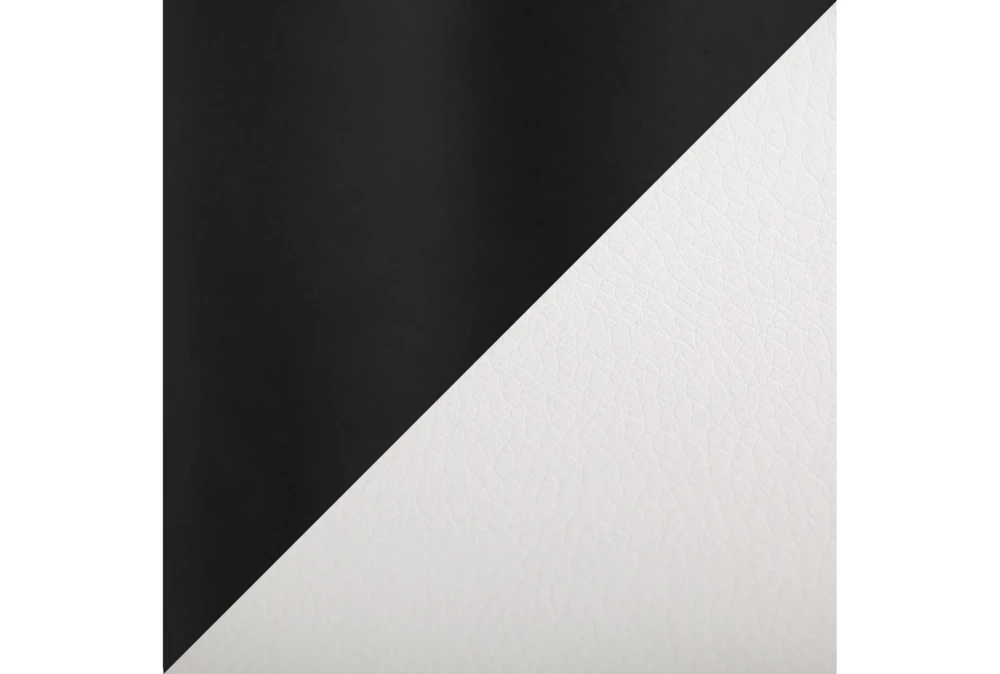 Danny Black And White Faux Leather Bar Stool Set Of 2 - Image 7