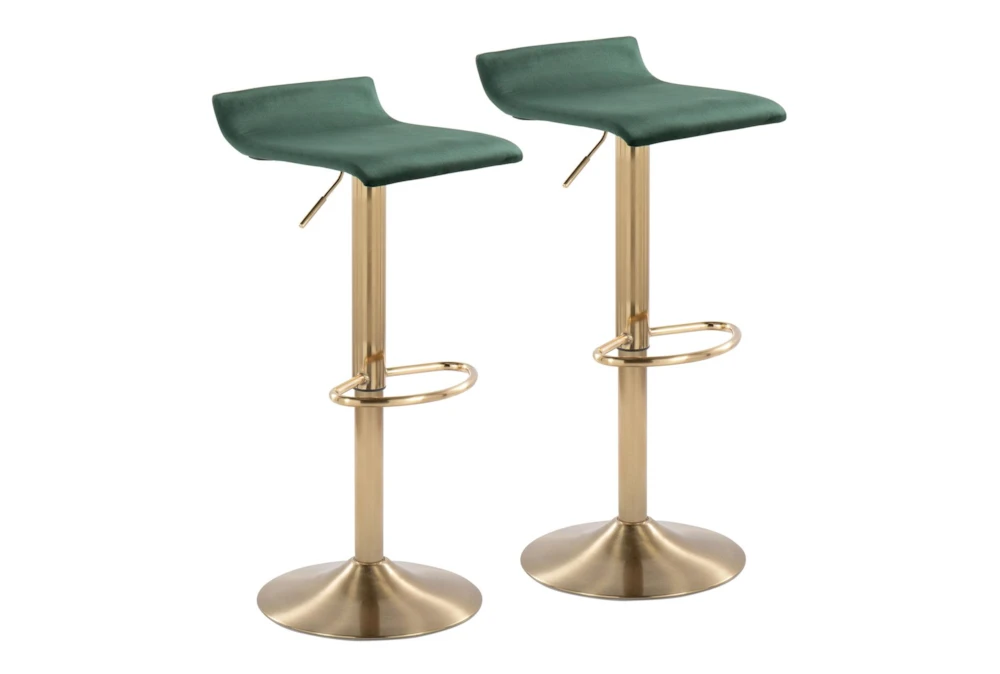 Allie Green Adjustable Height Barstool Set Of 2