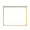 Dior Gold Console Table With Glass Top