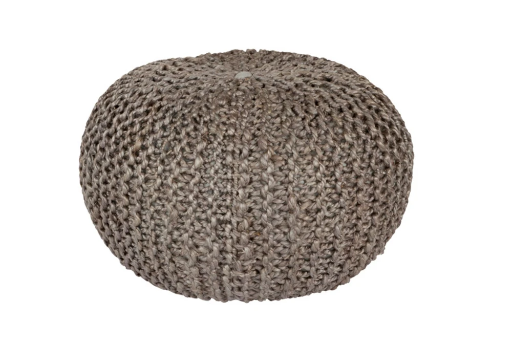 Pouf- Charcoal Jute