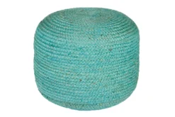 Pouf-Aqua Jute