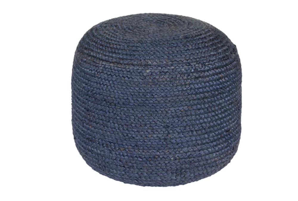 Pouf- Navy Jute