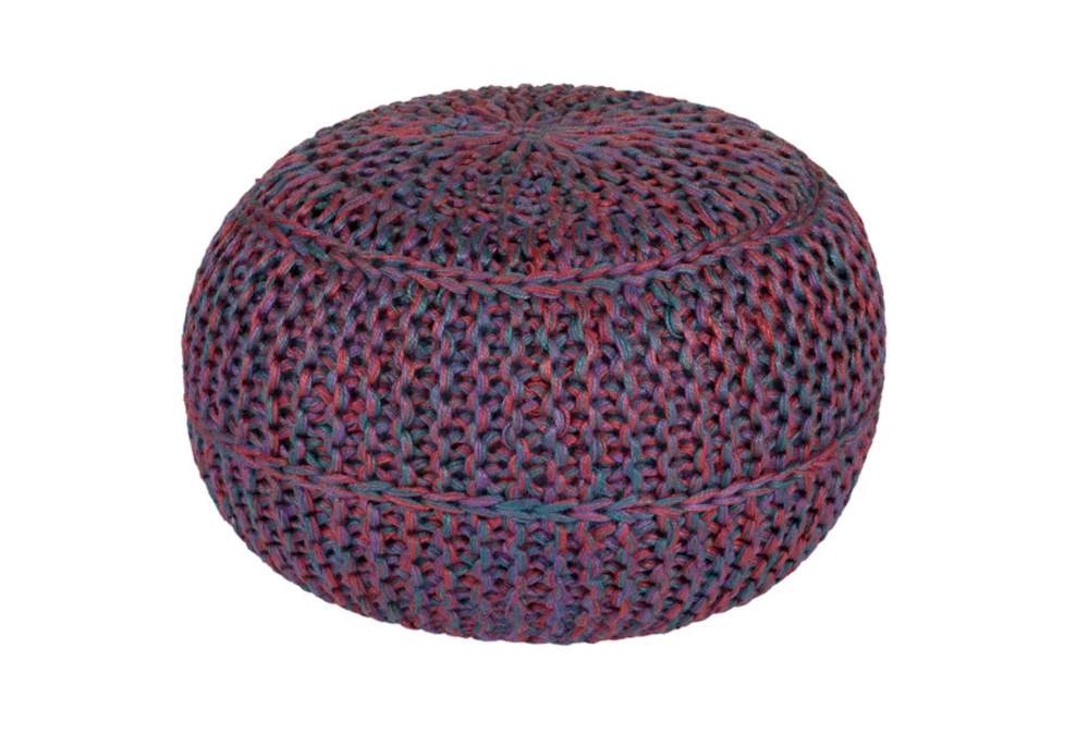 Pouf-Cabled Amethyst