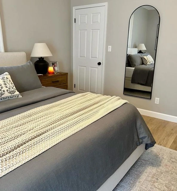 Dean Sand Full Upholstered Panel Bed - Image 13